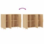 vidaXL Buffet chêne sonoma 90x34x80 cm bois d'ingénierie