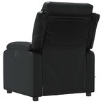 vidaXL Fauteuil de massage inclinable Noir Similicuir