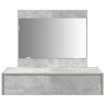 vidaXL Table de Toilette Gris 83 x 40 x 70 cm Bois d'ingénierie