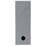 Boîte de classement carton toilé exacompta dos 9 cm grise - lot de 5