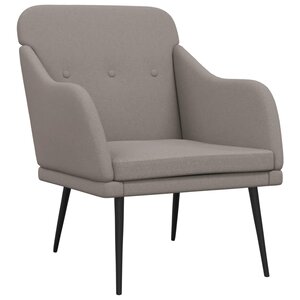 vidaXL Fauteuil Taupe 63x76x80 cm Tissu