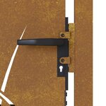 vidaXL Portail de jardin 105x80 cm acier corten conception d'herbe