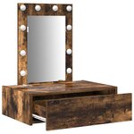 vidaXL Table de Toilette Marron 60 x 40 x 70 cm Bois d'ingénierie