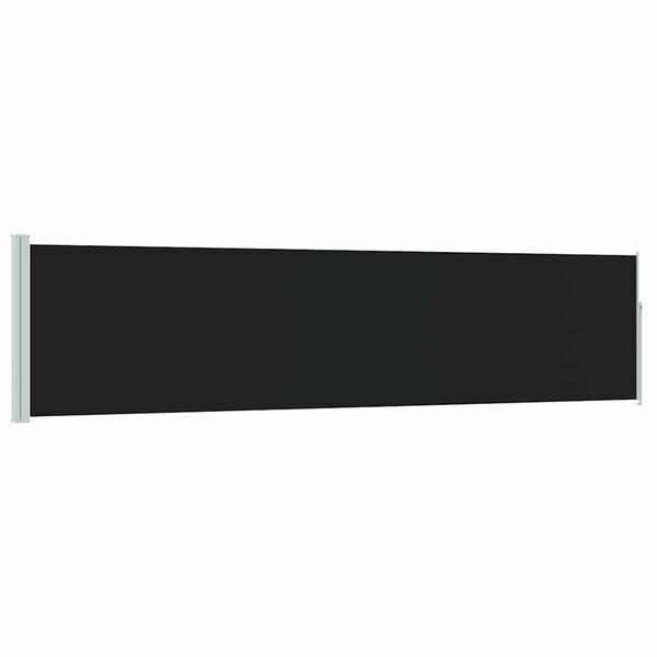 vidaXL Auvent latéral rétractable de patio 120x500 cm Noir