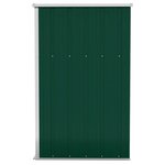 vidaXL Remise de jardin murale Vert 118x100x178 cm Acier galvanisé