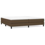 vidaXL Sommier à lattes de lit avec matelas Marron foncé 200x200 cm