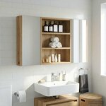 vidaXL Armoire murale de salle de bain Chêne artisan 40 x 10 x 50 cm