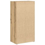 vidaXL Bibliothèque chêne artisanal 40x24x77 cm bois d'ingénierie