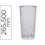 Porte-parapluies q-connect maille métallique capacité 22.6l hauteur 500mm diamètre fond 265mm coloris argent