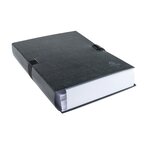 Chemise à dos extensible N'CLIP, A4, noir EXACOMPTA