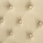 vidaXL Chaises à manger lot de 2 crème tissu