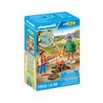 PLAYMOBIL 71513 - my Life Grand-père avec petite fille et feu de camp