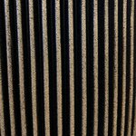 Capi Vase élégant Groove 46x58 cm Noir et doré