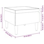 vidaXL Tabouret avec pieds en bois Noir Velours