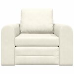 vidaXL Canapé-Lit Crème 98 x 71 x 83 cm Velours