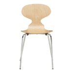 Lot de 4 chaises de salle à manger 80 x 47 x 48 cm moderne design robuste naturel / chrome 03_0009836