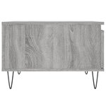 vidaXL Table basse sonoma gris 55x55x36 5 cm bois d'ingénierie