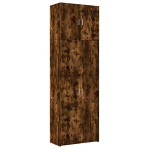 vidaXL Buffet haut chêne fumé 80x42 5x249 cm bois d'ingénierie