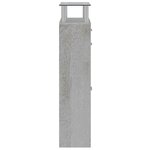 vidaXL Armoire à chaussures Gris béton 63x24x104 cm Bois d'ingénierie