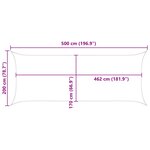 vidaXL Voile d'ombre Orange et marron 5 x 2 m 100   polyester Oxford