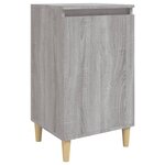 vidaXL Table de chevet sonoma gris 40x35x70 cm bois d'ingénierie