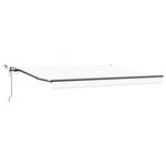 Store Rétractable Automatique vidaXL avec LED Blanc 400x300 cm