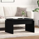 vidaXL Table basse Chêne noir 68 x 38 x 50 cm Bois d'ingénierie