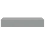vidaXL Étagères à tiroirs murales 2 Pièces gris 60x23 5x10 cm MDF