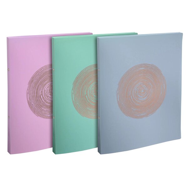 Classeur 2 Anneaux 15mm Polypropylène Recyclé Ellipse - A4 - Couleurs Assorties - Exacompta