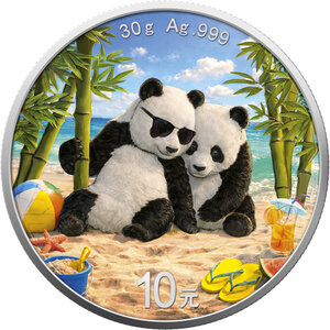 Monnaie PANDA SUMMER Four Seasons Argent 10 Yuan China 2026 (PRÉCOMMANDE)