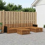 vidaXL Ensemble de canapés d'extérieur 6 pc Naturel
