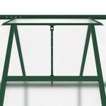 vidaXL Serre avec cadre de base vert 445x169x195 cm aluminium