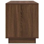 vidaXL Meuble TV avec lumières LED chêne marron 100x41x50 cm