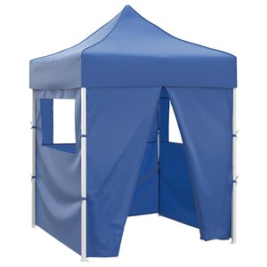 vidaXL Tente de fête 200 x 200 x 315 cm Bleu Tissu Oxford