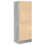 vidaXL Unité de Rangement Grise Sonoma Gris Panneau de particules Moyenne