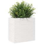 vidaXL Jardinière blanc 70x40x68 5 cm bois de pin massif