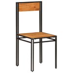 vidaXL Chaises à manger lot de 4 bois d'acacia massif