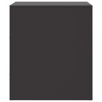 vidaXL Tables de chevet 2 Pièces noir 34 5x39x44 cm acier