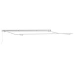 vidaXL Store manuel rétractable Anthracite 350x250 cm