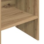 vidaXL Bibliothèque Chêne artisanal 40 x 35 x 180 cm Bois d'ingénierie