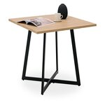 Table 80x80 cm chene - noir