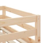 vidaXL Lit mezzanine enfants avec rideaux sans matelas 90x190 cm
