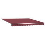 vidaXL Auvent rétractable automatique bordeaux 400x300 cm
