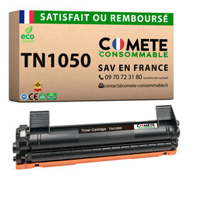 TN1050 - 1 Toner compatible pour Brother TN1050 - Noir - COMETE