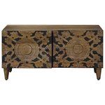 vidaXL Table basse Marron 80 x 50 x 40 cm Bois de mangue massif