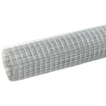 vidaXL Grillage pour volière acier galvanisé 25x1 5 m argenté