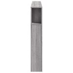vidaXL Tête de lit à LED sonoma gris 160x18 5x103 5 cm bois ingénierie