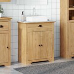 vidaXL Cabinet de salle de bain BODO Marron miel 70 x 35 x 80 cm