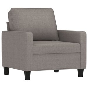 vidaXL Fauteuil Taupe 60 cm Tissu