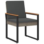 vidaXL Ensemble de meubles d'extérieur 3 Pièces Gris et Gris foncé